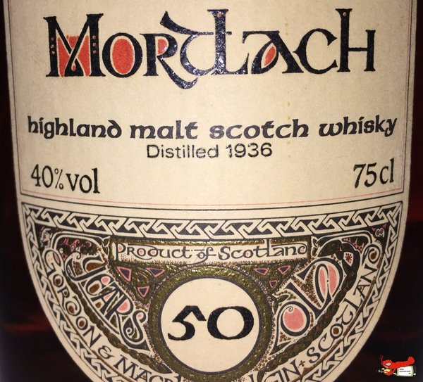 50 Years Old Highland Malt Scotch Whisky - Distilled 1936 -  Mortlach