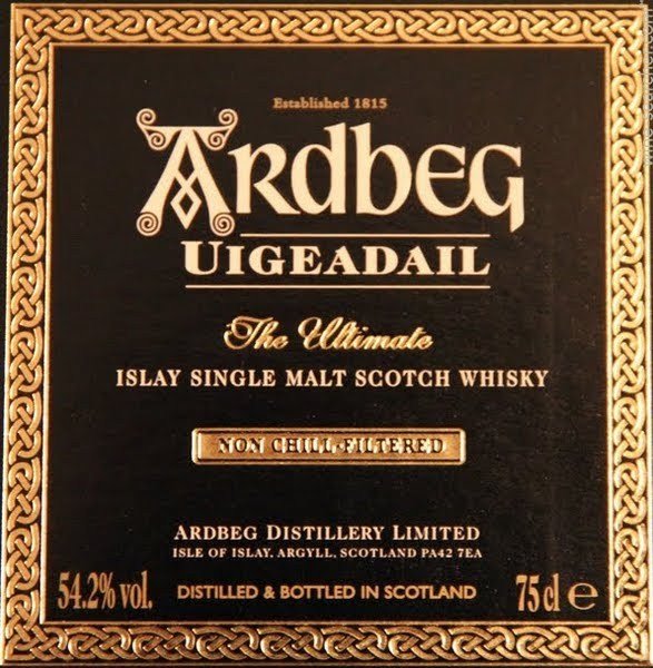 Islay Single Malt Scotch Whisky "Uigeadail" - Ardbeg