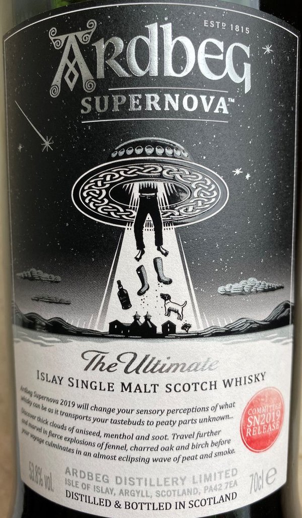 Islay Single Malt Scotch Whisky "Supernova" - Committee-Relaise 2019 - Ardbeg