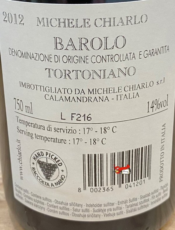 Barolo "Tortoniano" - Michele Chiarlo