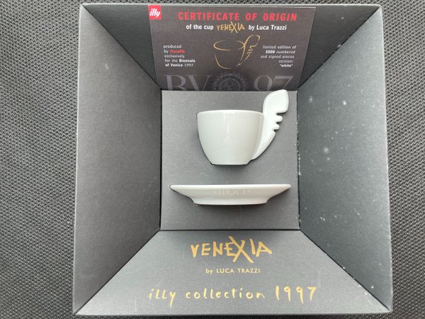 Sehr seltene Einzel-Espressotasse "VeneXia White" - illy-Art-Collection